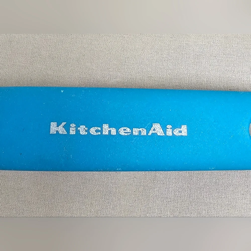 KitchenAid Classic Slotted Turner - Aqua Blue Heat-Resistant Nylon Spatula